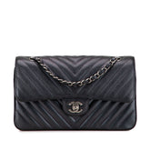 Medium Classic Chevron Caviar Double Flap